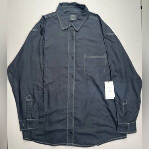 RVCA SHOWDOWN BUTTON UP LS SHIRT